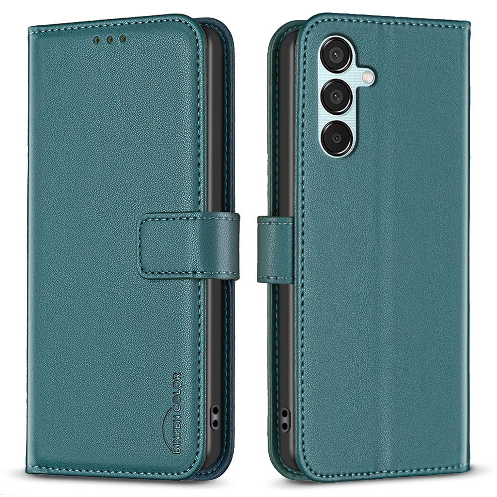 BINFEN COLOR BF17 For Samsung Galaxy M15 5G Case Magnetic Closing Drop-proof Phone Wallet Cover BINFEN COLOR BF17 For Samsung Galaxy M15 5G Case Magnetic Closing Drop-proof Phone Wallet Cover